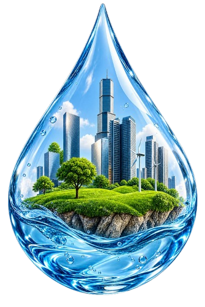 Water purification system illustration